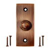 Decorative Doorbell Button – Finest Quality Bell Push Button – Easy to Install Calling Bell Button – Antique Copper