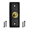 Cast Iron Decorative Doorbell Button – Black Powder Coated Finish