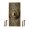 Decorative Doorbell Button – Finest Quality Bell Push Button – Easy to Install Calling Bell Button – ‎Antique Brass