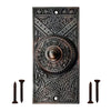 Decorative Doorbell Button – Finest Quality Bell Push Button – Easy to Install Calling Bell Button – Oil Rubbed Bronze