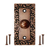 Decorative Doorbell Button – Finest Quality Bell Push Button – Easy to Install Calling Bell Button – ‎Antique Copper