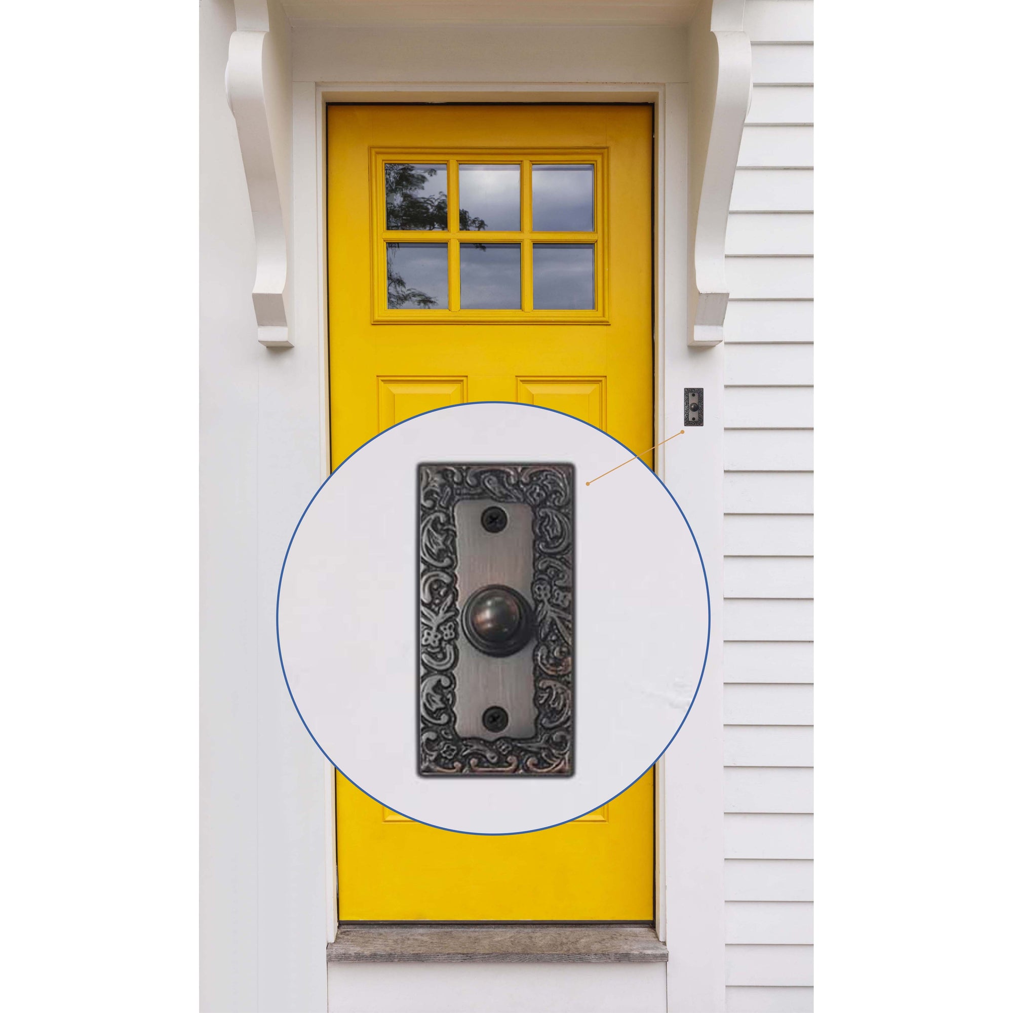 Decorative Doorbell Button – Finest Quality Bell Push Button – Easy to -  akatva