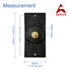 Decorative Doorbell Button – Finest Quality Bell Push Button – Easy to Install Calling Bell Button – ‎Antique Black