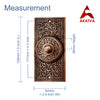 Decorative Doorbell Button – Finest Quality Bell Push Button – Easy to Install Calling Bell Button – Antique Copper