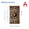 Decorative Doorbell Button – Finest Quality Bell Push Button – Easy to Install Calling Bell Button – Antique Copper