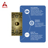 Decorative Doorbell Button – Finest Quality Bell Push Button – Easy to Install Calling Bell Button – Antique Brass