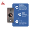 Decorative Doorbell Button – Finest Quality Bell Push Button – Easy to Install Calling Bell Button – Oil Rubbed Brushed