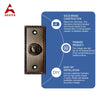 Decorative Doorbell Button – Finest Quality Bell Push Button – Easy to Install Calling Bell Button – Oil Rubbed Bronze