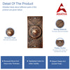 Decorative Doorbell Button – Finest Quality Bell Push Button – Easy to Install Calling Bell Button – Antique Copper