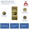 Decorative Doorbell Button – Finest Quality Bell Push Button – Easy to Install Calling Bell Button – Antique Brass Finish