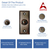 Decorative Doorbell Button – Finest Quality Bell Push Button – Easy to Install Calling Bell Button – Oil Rubbed Bronze