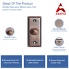 Decorative Doorbell Button – Finest Quality Bell Push Button – Easy to Install Calling Bell Button – Antique Copper