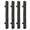 7.7" Antique Iron Door and Cabinet Pull (Brushed Black Finish) – Elegant Design Door Pull - Set of 4 Pieces