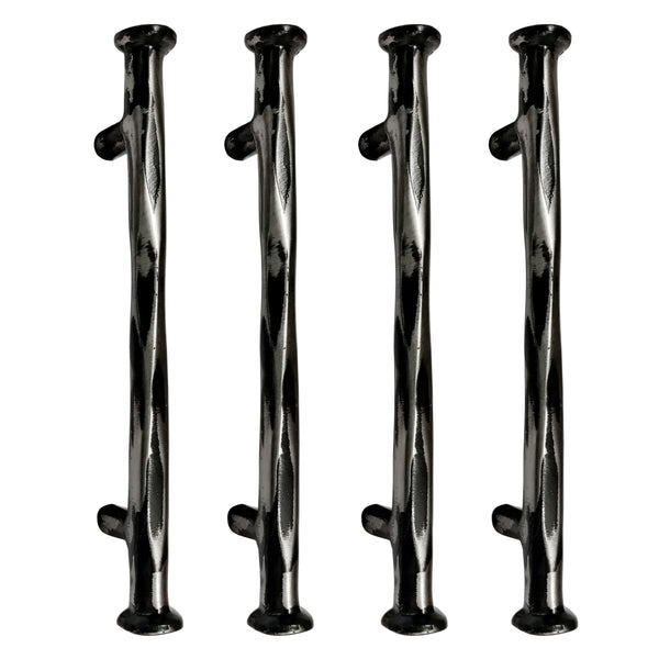 Akatva Premium Heavy Duty Wrought Iron Door newest Pull 17” inches - Black Powder Coated Door Pull – Black Antique Door Pull