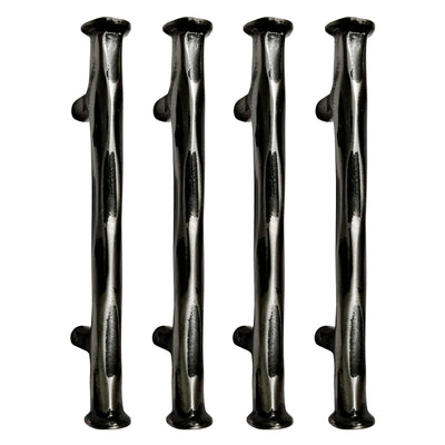 6" Antique Iron Door and Cabinet Pull (Brushed Black Finish) – Elegant Design Door Pull - Set of 4 Pieces