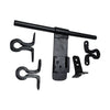 12 Inch Black Antique Iron Aldrop with Key Lock Function - Black Powder Coated