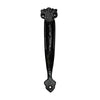 191mm Black Antique Iron Door and Cabinet Pull - Black Powder Coated