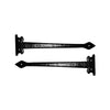 Cast Iron False Hinge Front - Black Powder Coated