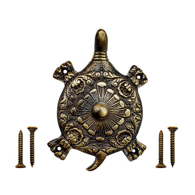 Decorative Doorbell Button – Finest Quality Bell Push Button – Easy to Install Calling Bell Button – Antique Brass