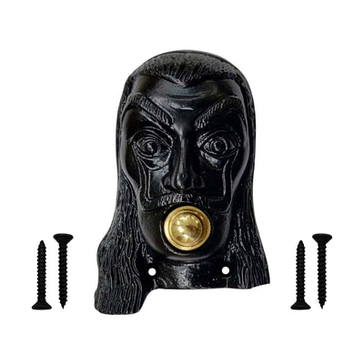 Decorative Doorbell Button – Finest Quality Bell Push Button – Easy to Install Calling Bell Button – Antique Black