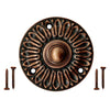 Decorative Doorbell Button – Finest Quality Bell Push Button – Easy to Install Calling Bell Button – Antique Copper