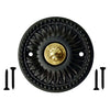 Decorative Doorbell Button – Finest Quality Bell Push Button – Easy to Install Calling Bell Button – Antique Black