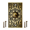 Decorative Doorbell Button – Finest Quality Bell Push Button – Easy to Install Calling Bell Button – Antique Brass