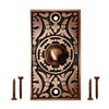 Decorative Doorbell Button – Finest Quality Bell Push Button – Easy to Install Calling Bell Button – Antique Copper