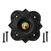 Decorative Doorbell Button – Finest Quality Bell Push Button – Easy to Install Calling Bell Button – Antique Black