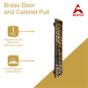 8.1" Brass Door and Cabinet Pull - Antique Brass