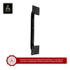 8.9" Premium Cabinet Pulls - Black Powder Coated Finish