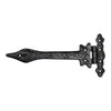 Olenyok Cast Iron T Hinge - Black Powder Coated Finish