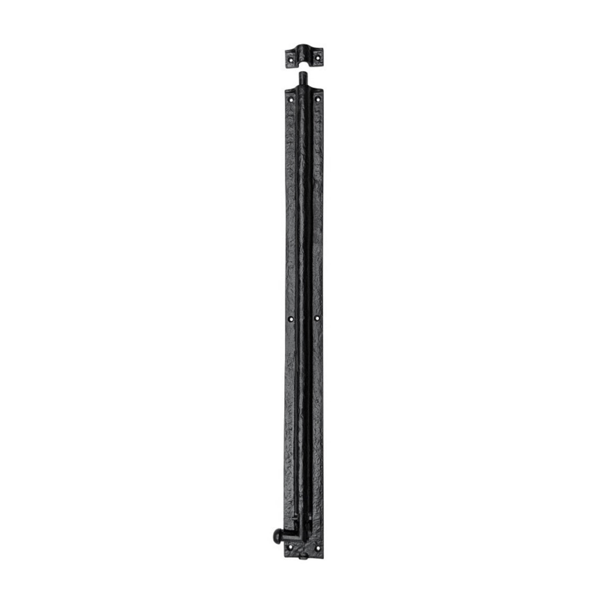 24" Iron Door  Bolt - Black Powder Coated