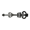 277mm Hinge Set - 2-Piece Gate Hinges - Black Powder Coated Finish