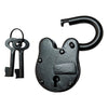 45mm Handmade Antique Iron Padlock - Black Powder Coated