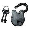 55mm Handmade Antique Iron Padlock - Black Powder Coated