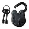 55mm Handmade Antique Iron Padlock - Black Powder Coated