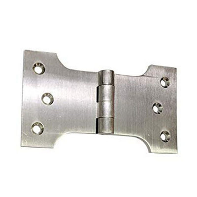 5" Brass Parliament Hinge - Satin Nickel