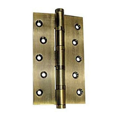 5" x 3" x 3mm Brass Ball Bearing Hinge - Antique Brass