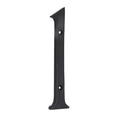 6" Iron Numerals Light Duty (1) - Black Powder Coated Finish