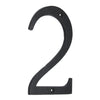 6" Iron Numerals Light Duty (2) - Black Powder Coated Finish