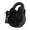 65mm Handmade Antique Iron Padlock - Black Powder Coated