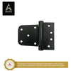 Black Antique Iron Hand Forged H Hinge - Black Powder Coated