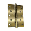 6" x 4" x 4mm Brass Ball Bearing Hinge - Antique Brass