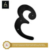 6" Iron Heavy Numerals (3) - Black Powder Coated Finish