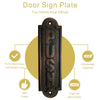 "Push" Brass Sign Plaque - Oil Rubbed Bronze Finish