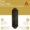 "Push" Brass Sign Plaque - Oil Rubbed Bronze Finish