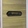 "Office" Brass Door Sign Plaque - Antique Brass Finish