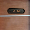 "Office" Brass Sign Plaque - Antique Copper Finish