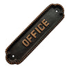 "Office" Brass Sign Plaque - Antique Copper Finish